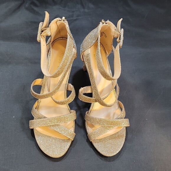 BRAND NEW MARIPE SEQUIM EMBROIDERY HIGH HEEL OPEN-TOE SANDAL - Picture 10 of 16